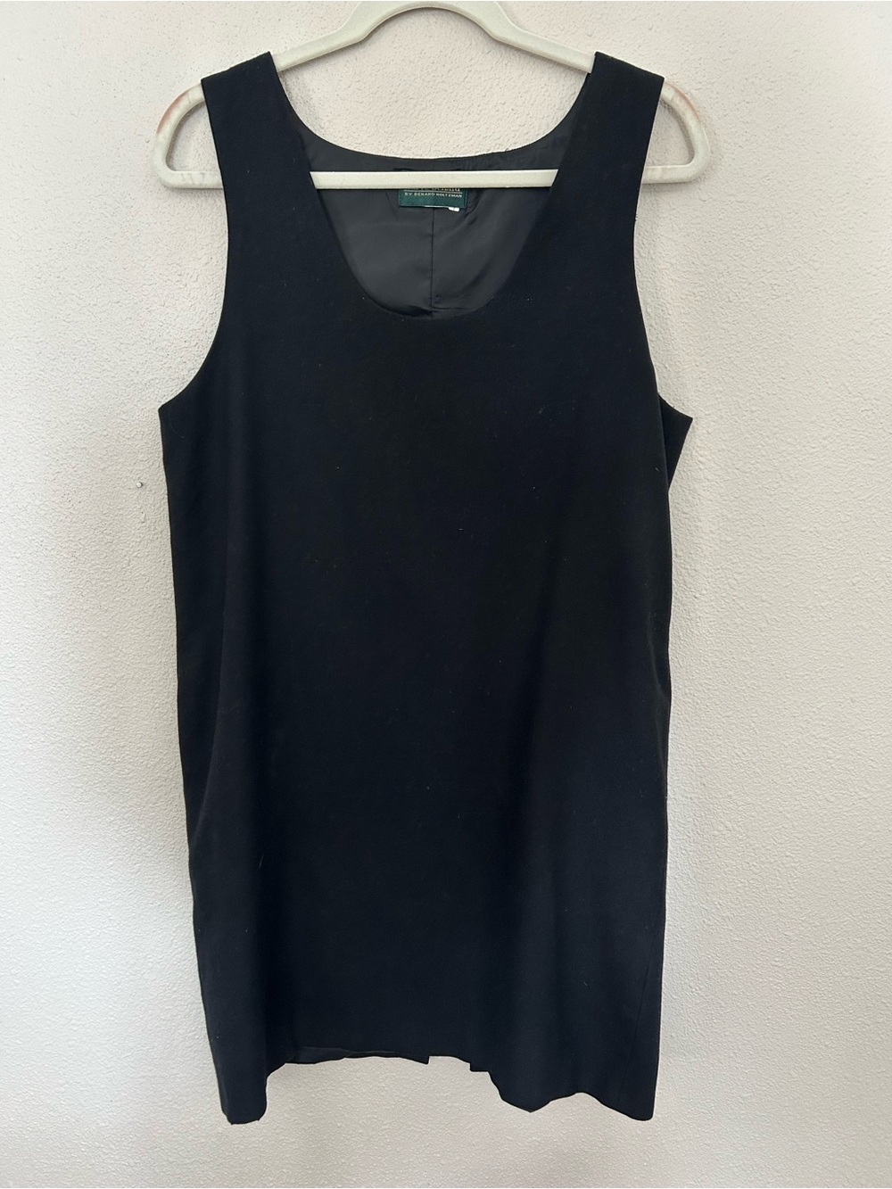 VINTAGE 90s | Harve Benard | Black Wool Shift Dress